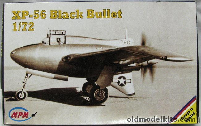 MPM 1/72 XP-56 II Black Bullet, 72098 plastic model kit